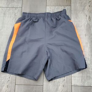 Nike Gray and Orange Athletic Shorts